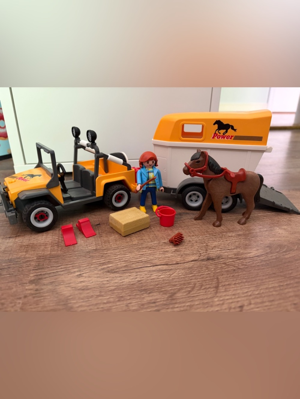 Playmobil 3249 Farm Horse Transporter Complete Vintage Set